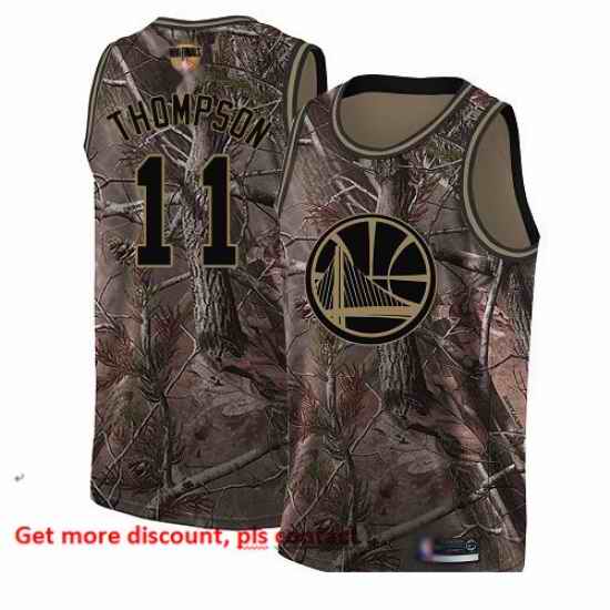 Warriors 11 Klay Thompson Camo 2019 Finals Bound Basketball Swingman Realtree Collection Jersey